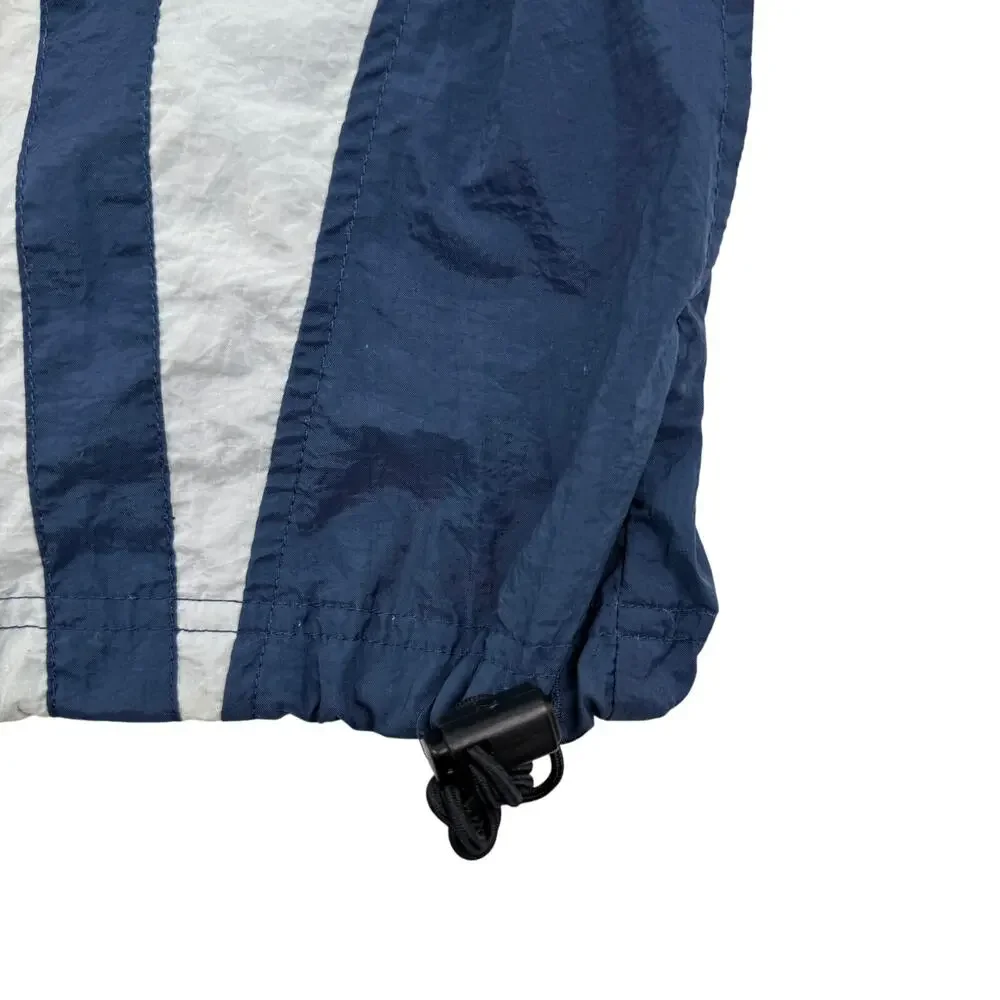Vintage Umbro Soccer Futbol Windbreaker Jacket XL Blue White Nylon Sporty